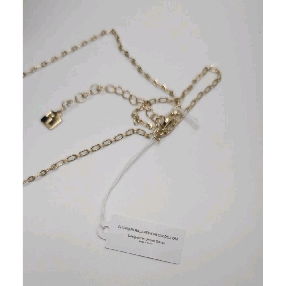 Park Lane Jewelry JAGUAR Goldtone Pendant Necklace W/ Crystal Accent 22" +3" - Picture 12 of 13